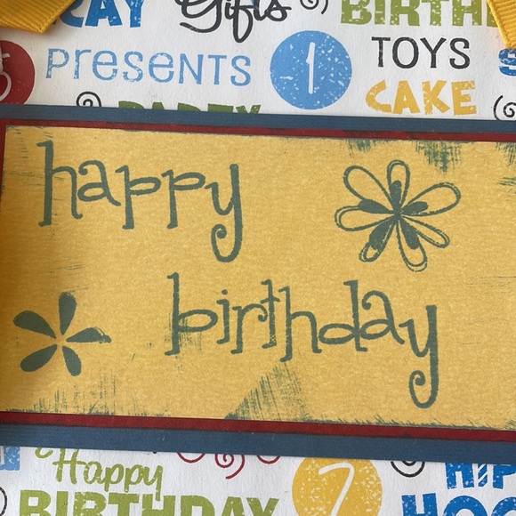 Happy birthday paper bag premade scrapbook brand new just made - Picture 2 of 9